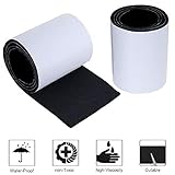 Un total de 2 rollos de fieltro adhesivo para muebles, tamaño 100 x 10 cm, grosor 5 mm, suficiente para satisfacer las necesidades de una variedad de muebles, el color es clásico negro, y puede integrarse perfectamente en su estilo de hogar.