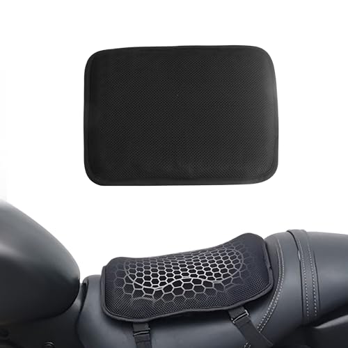 JAGASOL Motorcycle Gel Seat Cushion - Ultimate Comfort for Bike Riding and Long Trips - Fits Most Motorcycles & ATVs, Small Size