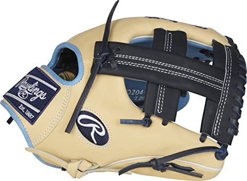 Rawlings Mens Infield Hoh, 11.5 Inch - Single Post Web Camel/Navy/Columbia Blue, 11 1 2 Us #TOP1