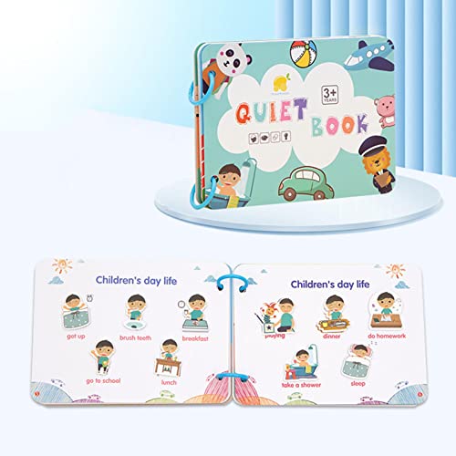 Livro ocupado da criança | Livros engraçados de adesivos reutilizáveis para crianças de 1 a 3 anos -