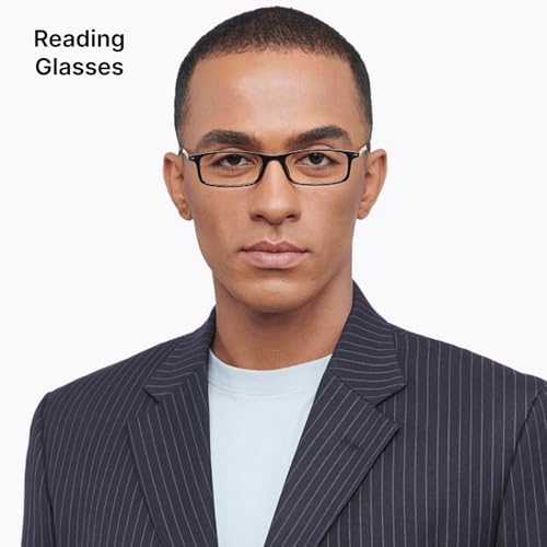 Image of Lenskart Reading Glasses | Men & Women | Rectangular Full Rim | + 1 Power | LR E13701