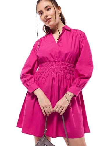 Image of Bewakoof Women's Solid Above The Knee Dress