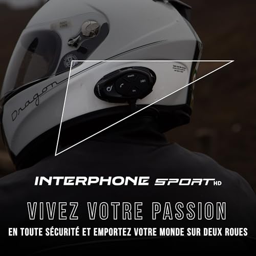 Intercom moto Bluetooth communication 4 motards Interphone Sport HD - 2