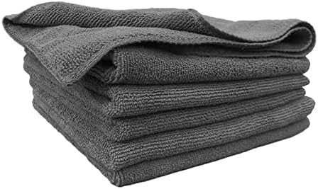 Grey 3 Pack Microfiber Cleaning Towel - Superior Cleaning Power for a Spotless Home, Cars and Electronics - Lint-Free & Scratch-Free Surfaces - Washable & Reusable