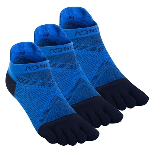 AONIJIE Toe Socks for Men and Women High Performance Athletic Running Five Finger Ankle Socks