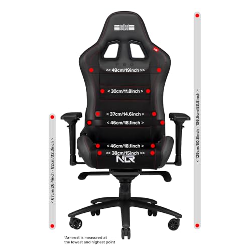 Image of Next Level Racing Pro Gaming Chair Black Leather & Suede NLR- G003