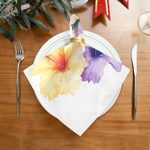 Servilletas de Tela Burbuja Flores Tropicales Set x6 20x20 in miniatura 4