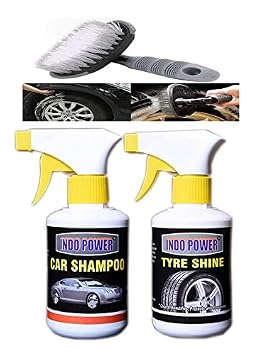 F994-TYRE Shiner Gun 250ml.+CAR Shampoo Gun 250ml.+All Tyre Cleaning Brush