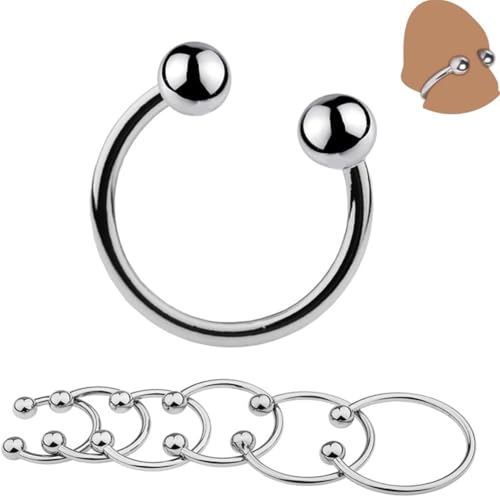 Edelstahl Ring Cock Ring Metall Vorhaut Retention Ringe Cock Penis für Männer Erektion Länger Sexspielzeug für Männer Verzögerung Ejakulation Potenzsteigerung 6 PCS