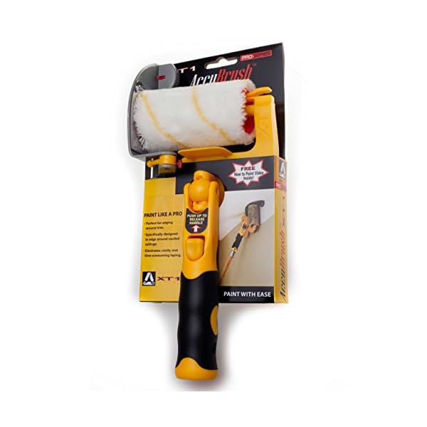 Accubrush XT Pole Mountable Paint Edger with Roller and Adjustable