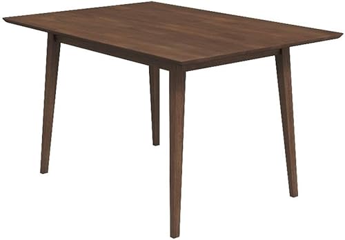 ASHCROFT Imani Mid Century - Mesa de comedor rectangular de madera maciza de nogal de 47 pulgadas