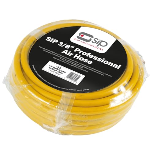 SIP 3/8" 5m Professional Air Hose, High Kink-Resistant Nitrile Rubber & PVC, 310psi Compressor Hose
