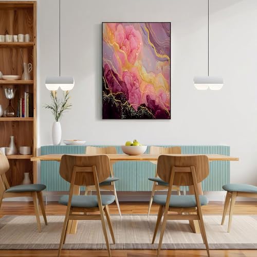 Paneles decorativos para pared que transforman tu salón con elegancia de mármol rosa 3