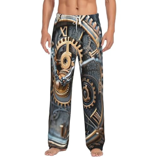 Pantalon de pyjama en polaire pour homme imprimé plaid, le cadeau idéal
