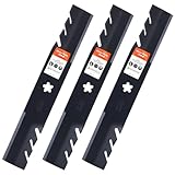 Grasscool Z248F 48 inch Mower Mulching Blades for Hus qvarna 532180054 YTH2348 YTH24V48 YTH2148 YTH24K48 Z248 YTH2448 Craftsman Poulan 48''Lawn Tractor Riding Mower Replace 180054 173920