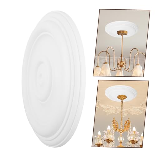 Médaillon de plafond multi usage blanc pour salon et PU - 7