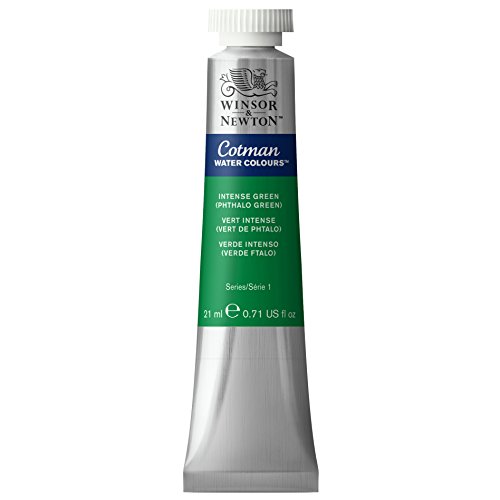 Winsor & Newton Cotman 21ml Water Colour Tube - Intense Phthalo Green