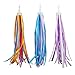 Colorful Bike Tassels Ribbon Fashion Bike Handlebar Streamers Funny Bicycles Ornaments for Kids Children Easy to Use Bike Handlebar Streamers Decoration for Kids Bike Accessories for Children