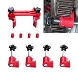 dawfall 9 PCS Automotive Engine Camshaft Locking Tool, Cam Gear Clamp and Bracket Anti-Skid Design Kit, Camshaft Alignment Timing Retainer, Universal for Most Cars Twin Camshaft Engines (Red)