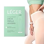 Collant Bendaggi Drenanti Anticellulite Ricaricabili | Migliori delle BENDE | Gel Attivo ai Sali del Mar Morto | Leggins azione Snellente Drenante gambe con il 98% di ingredienti naturali | LรGER LAB