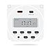 Enjoydeal 12V DC/AC Timer Switch, 7 Day Heavy Duty Digital Programmable Timer, Digital LCD Power Programmable Timer Time Switch Relay for Cooking Baking Office, Support 17 On/Off Programs Daily
