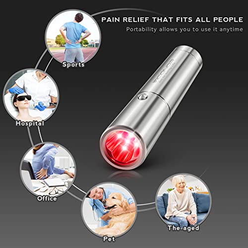Red Light Therapy For Body Knee Hand Muscle And Joint Pain Relief, Infrared&Red Light Therapy Device Handheld Red Light Healing Therapy Torch With 5 Wavelengths And Pulsed Modes #TOP3