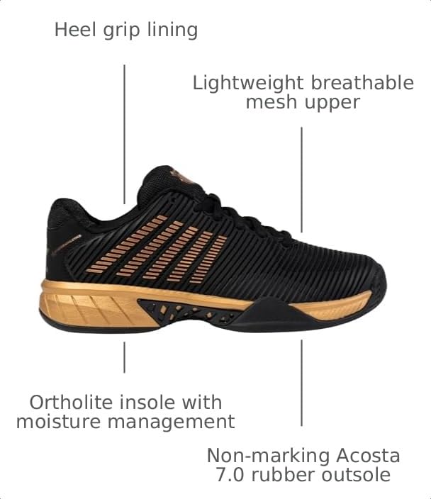 Image of K-Swiss /Master Athletics Men's Hypercourt Express 2 Tennis Shoe (Black /Gold)