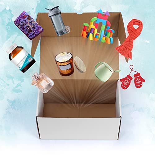 Wiftrey 11X6X6 Shipping Boxes For Small Business 20 Pack, White Corrugated Cardboard Mailer Boxes For Packing Mailing #TOP7