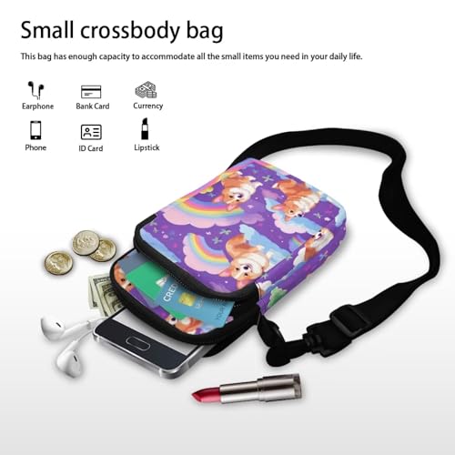 Image of Small Crossbody Purse for Women Kids Shoulder Messenger Bag