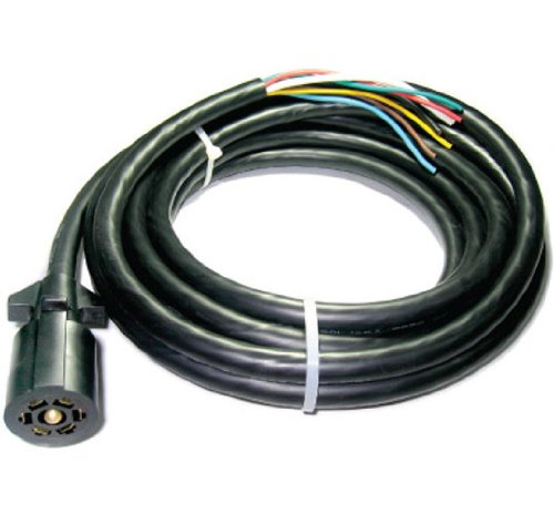 Conntek Roj Black 7 Way Plug Inline Trailer Cord