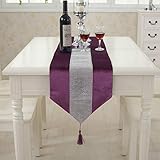 Schutz: Die Verwendung eines Tischläufers kann Ihrem Tisch nicht nur ein nobles, feierliches und elegantes Aussehen verleihen, sondern auch Ihr Tafelgeschirr schützen