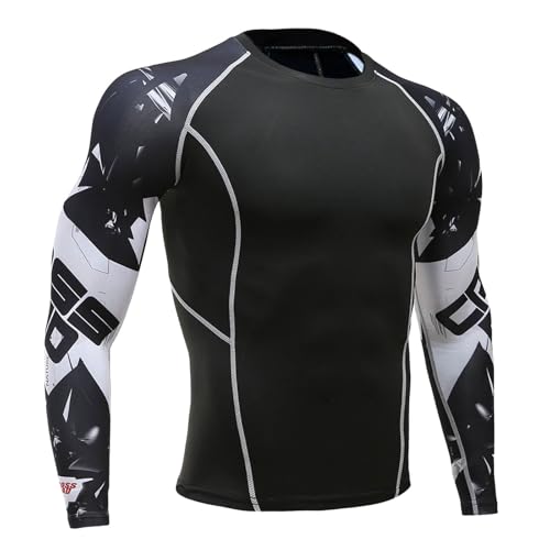 T-shirt de compression homme à manches longues pour le sport athlétique