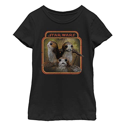 Image of STAR WARS Girl's The Last Jedi Porgs Frame T-Shirt