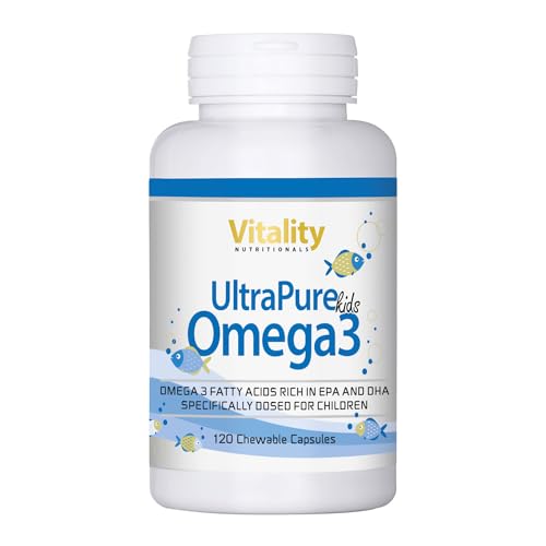 Omega 3 voor kinderen 435 mg 120 kauwcapsules Vitality Nutritionals