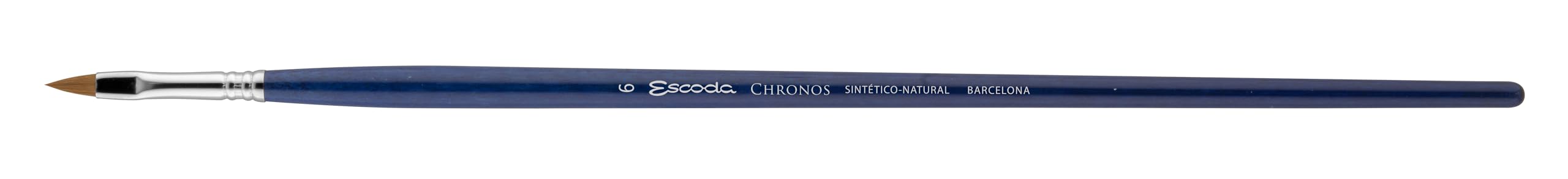 Escoda | Aceite y acrílico | Juego de la serie Chronos | Tamaño 6,8,12,1/2 | 4 pinceles | Sintético-natural (90% sintético - 10% sable roja) | Toray-Mix (90% Toray dorado - 10% Sable roja) | Punta