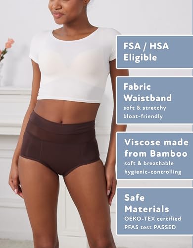 Image of Goat Union Overnight Period Underwear for Women Heavy Flow, Leakproof Menstrual Panties Full Coverage