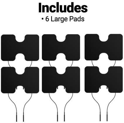 Miniatura 5 de iReliev Kit de recambio con cable Super Pads modelo ET-7171 - 6 almohadillas de electrodo XL de 35 x 5 pulgadas gel premium fabricado en los Estados