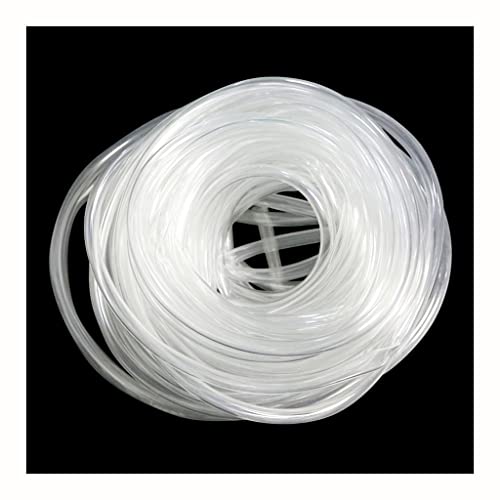 EVANEM Manguera de PVC de 2 m y 8/9 mm for Lavado de Coches, Flexible, Transparente, for riego y Drenaje.