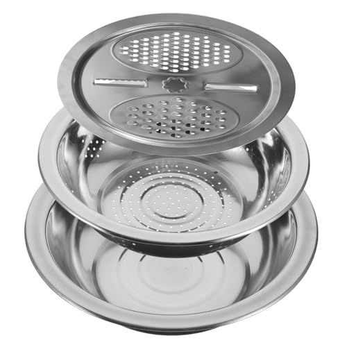 VALICLUD 1Pieza Rallador de Verduras Inoxidable Herramienta Multiusos Escurrir y Arroz Utensilio Portátil Cocina
