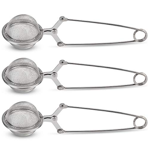 Jexcull Snap Ball Tea Strainer, Jexcull 3 Pack Premium Stainless Steel Tea Infuser With Handle For Loose Leaf Tea Fine Mesh Tea Balls Filter Infusers thumb #1