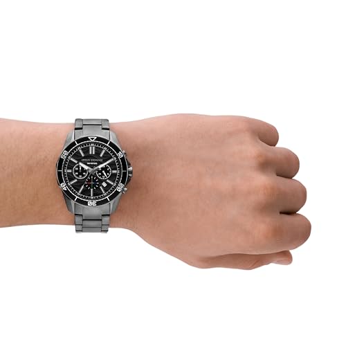 Image of Armani Exchange A|X Dive-Inspired Stainless Steel Watch for Men