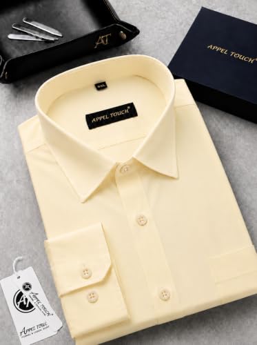 Image of Appel Touch Men's Cotton Blend Formal Shirt Full Sleeves