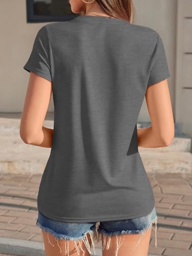 Image of UNCLECAT Womens Short Sleeve Tops Summer Basic T Shirts Casual Crewneck Tee | Solid Color Top, Trendy Fashion Clothes, Daily Wear Shirts, Slim Fit Soft T-Shirt