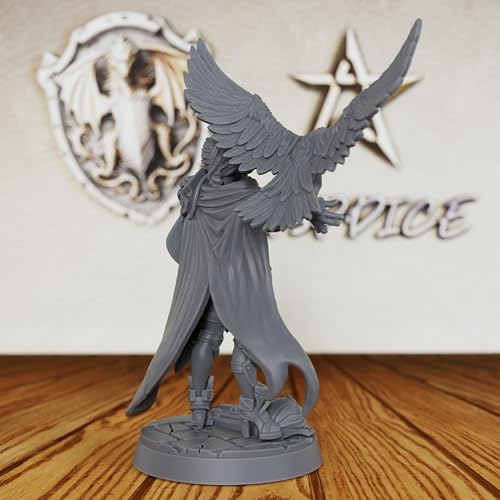 Falconer Ward Paladin Tabletop Unpainted Miniature, DND Minis for Dungeons and Dragons, Warhammer TTRPG Game Accessory, Fantasy Role Playing Figurine Set-AS367 - Thumbnail 3