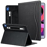 HFcoupe for iPad Air 11 inch M3 / M2 Case (2025 & 2024), 10.9 Inch iPad Case 5th/4th Generation Air 2022 & 2020 with Pocket & Magnetic Clouser, Auto Wake/Sleep Stand Cover, Black