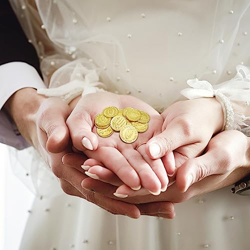 Wedding Arras Coins Set,Arras De Boda Catolica,Arras Para Boda Catolica Decoracion Gold Gift Box with 13 Virgen of Guadalupe Coins,Arras De Boda Cristiana,Mexican Wedding Accessories for Ceremony