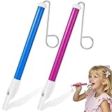 GAZIL Lot de 2 Flûtes à Coulisse Instruments de Musique, Bleu et Violet Flûte Swanee, Jouet Musical pour Enfants et Adultes, Effet Sifflet de Train pour Jeu de Musique