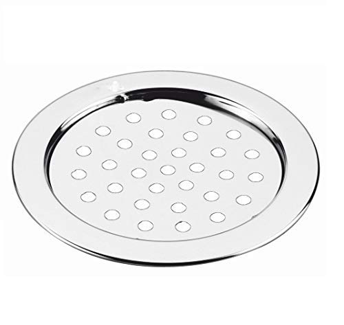 NEW WARE Round Lock Stainless Steel Bathroom Jali | Trap Floor Drain with Chrome Finish Water Drain Grating Floor Trap Size 5