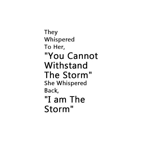 Home Find Mirror I am The Storm Wall Decals Quotes Inspirational Motivation Signs Wall Stickers Home Decor Vinyl Decor DIY Art Murals for Office Study Rooms 15.7 inches x 24 inches Cover