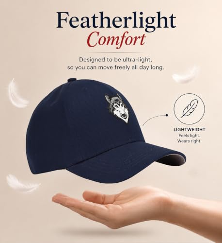 Image of Feathers Cotton Cap for Men & Women | Adjustable Baseball Unisex Caps | Breathable Outdoor Running, Gym & Travel Hat | Styles Cap for Men